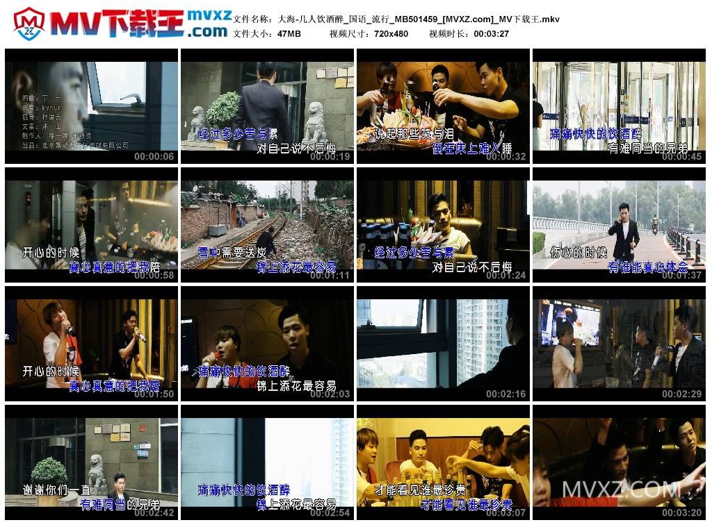 大海-几人饮酒醉_国语_流行_MB501459